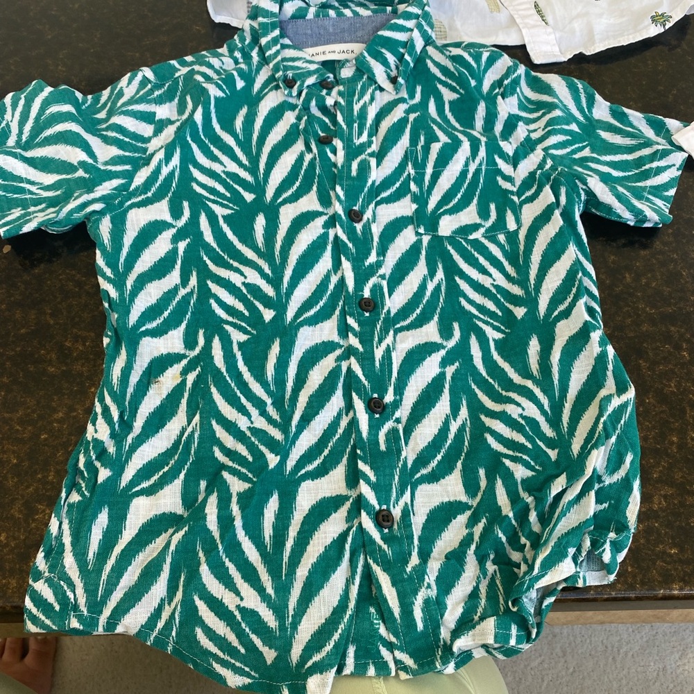 Janie and Jack dress shirt linen
